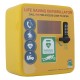 POLYCARBONATE OUTDOOR DEFIBRILLATOR CABINET WITH CODE LOCK, HEATING SYSTEM AND LED LIGHT