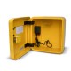 POLYCARBONATE OUTDOOR DEFIBRILLATOR CABINET WITH CODE LOCK, HEATING SYSTEM AND LED LIGHT